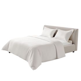 King Duvet Cover Set, 100% Cotton, 3 Pieces Bedding Set King Size with 1 Duvet Cover 104 x 90 in and 2 Pillow Shams 20 x 36 in, Soft Breathable